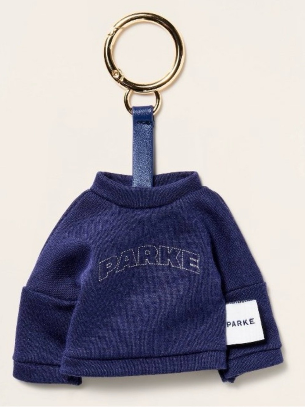 PARKE X TARGET Navy Blue Mockneck Sweatshirt Keychain